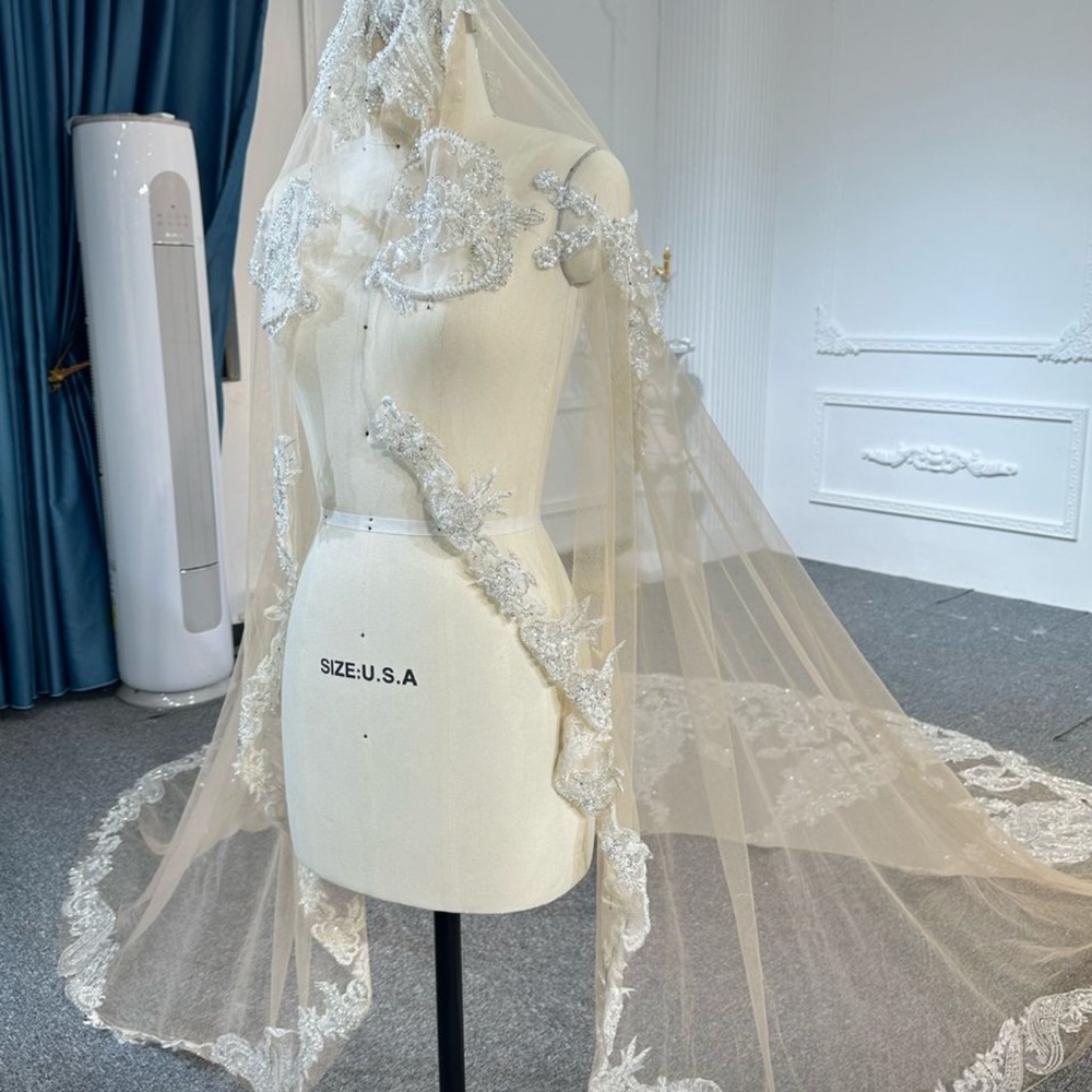 Ivory Lace Wedding Veil